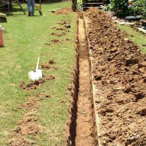 French Drain Ditch